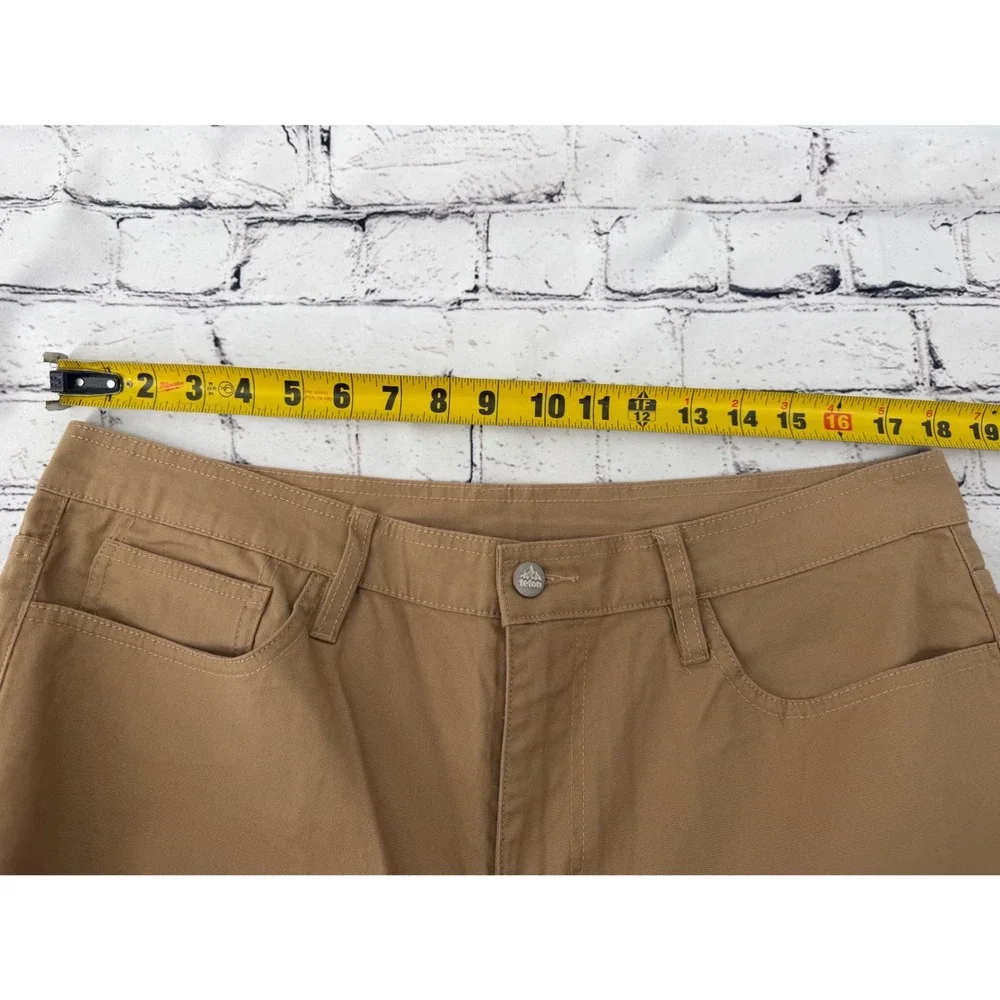 NEW‎ Teton TGR Work Pants Slim Fit Tan Men's Size 38x32 Cotton Spandex